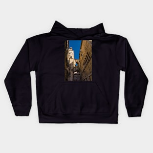 Pjaca Clock Tower and Iron Gate, Split, Croatia Kids Hoodie